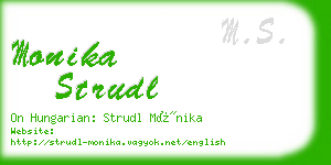 monika strudl business card